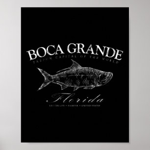 Poster Boca Grande Capital Mundial do Tarpon Gasparilla