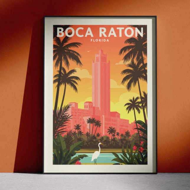 Poster Boca Raton Flórida Antiga (Criador carregado)