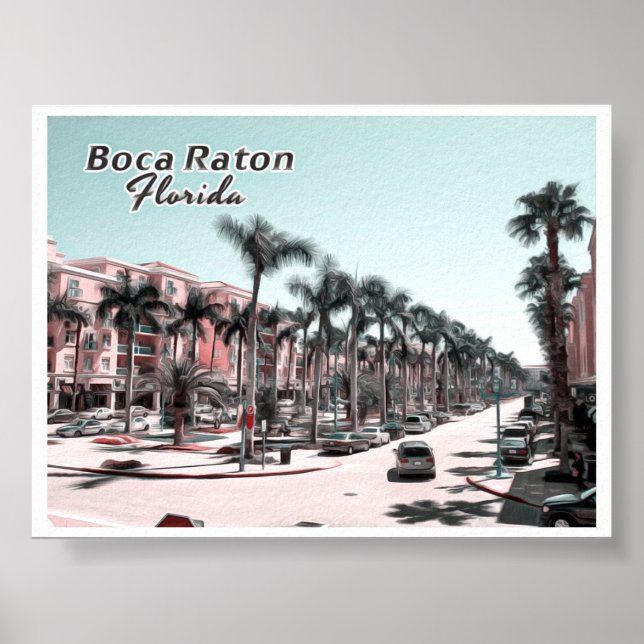 POSTER BOCA RATON - PALM BEACH FLORIDA (Frente)