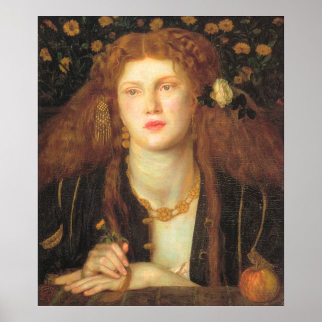 Pôster Bocca Baciata - Dante Gabriel Rossetti (Frente)