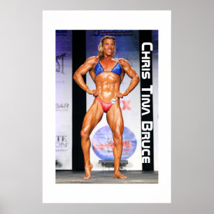 Pôster Bodybuilder Chris Tina Bruce do Transgender