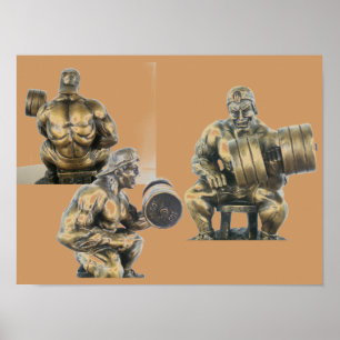 Poster Bodybuilder de levantamento de peso