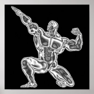 Poster Bodybuilding dos homens