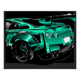 Pôster Bodykit de ajuste verde R35 GTR