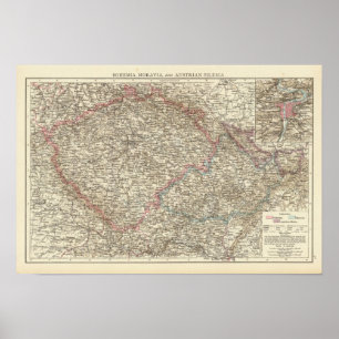 Pôster Boémia, Moravia, austríaco Silesia 2