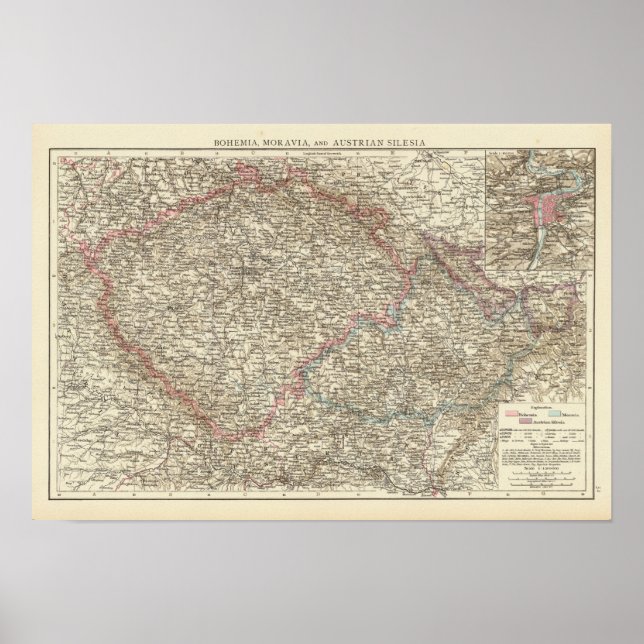 Pôster Boêmia, Morávia, Silésia Austríaca 2 (Frente)