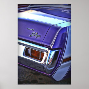 Pôster Boémio do dardo de 1970 Dodge