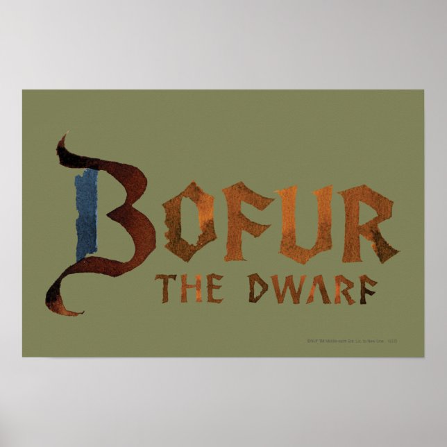 Poster Bofur Name (Frente)