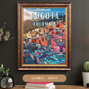 Poster Bogota: Capitale vibrante de la Colombie