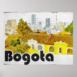 Poster Bogota Colombia Vintage