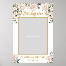 Poster Bohemian blush cor-de-rosa, cor-de-rosa, prop de f