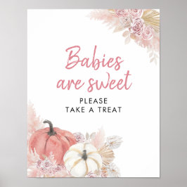 Poster Bohemian Fall in Love Pumpkin Baby Are Sweet
