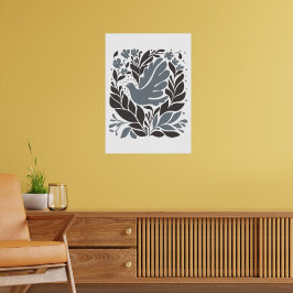 Poster Bohemian Flower Market | Folhas de Abstrato modern