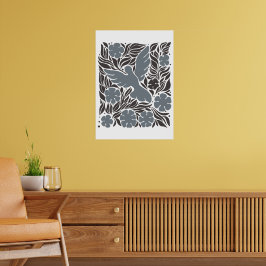 Poster Bohemian Flower Market | Folhas de Abstrato modern