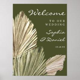 Poster Bohemian Palm Deixa Sinal De Boas-Vindas