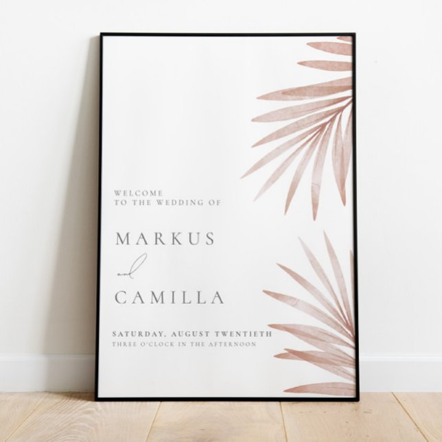 Poster Bohemian Pampas Grass Sign (Criador carregado)