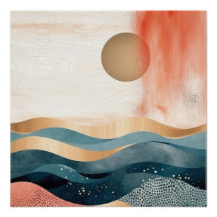 Pôster Boho Abstrato