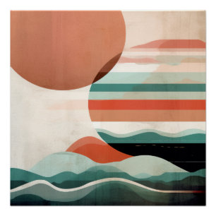 Pôster Boho Abstrato