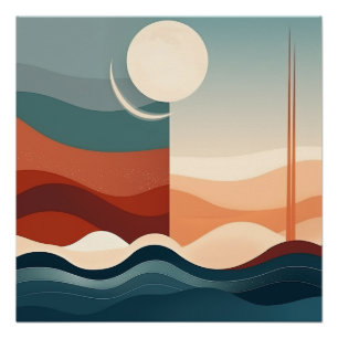 Pôster Boho Abstrato