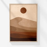 Poster Boho Abstrato Neutral Landscape Wall Art<br><div class="desc">Transforme o seu espaço com a beleza serena da "Arte de Muro do Deserto do Abstrato Neutro de Boho". Esta peça impressionante apresenta uma paisagem cativante do deserto de abstrato, com cores que transitam de café escuro rico em marrom através de terracota quente para bege de areia mole. As formas...</div>