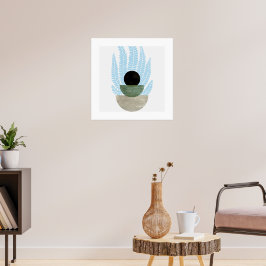 Poster Boho Abstrato Shapes