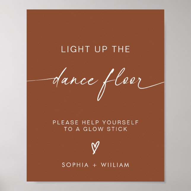 Poster Boho acende o chão da dança | Sinal de Blocos Lent (Frente)