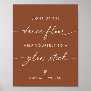Poster Boho acende o chão da dança Sinal de Blocos Lent
