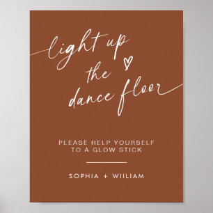 Poster Boho acende o chão da dança Sinal de Blocos Lent