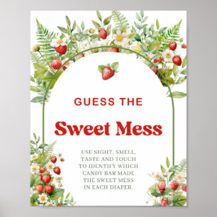 Poster Boho Arch Berry Sweet Adivinha O Jogo Doce Mess