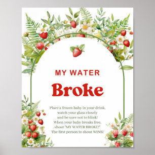 Poster Boho Arch Wild Strawberry My Water Broke game