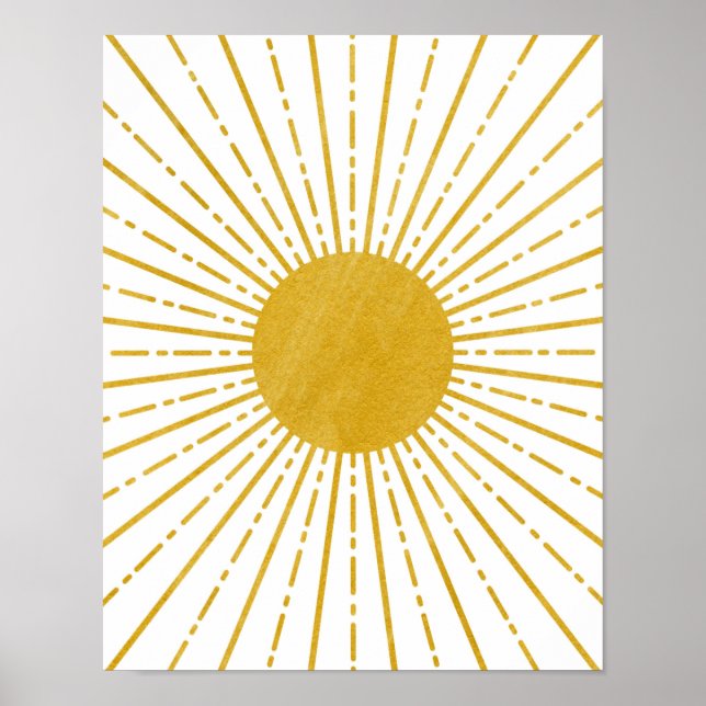 Poster Boho Art Poster, Boho Wall Art, Sun Wall Art (Frente)