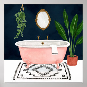Poster Boho Bath II