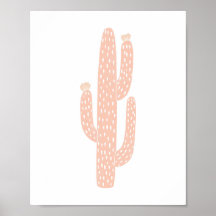 Boho Blush Neutral Cactus Cactos Enfermeiro Nurser