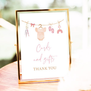 Poster Boho Blush Pink Cards & Gifts - Sinal de Chá de fr