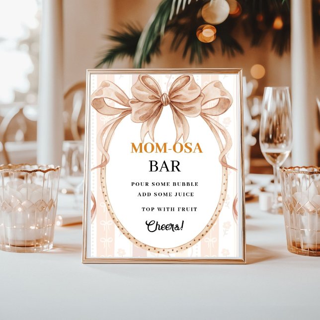 Poster Boho, bonitinha no sinal do Favor do chá de fralda (Criador carregado)