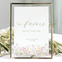 Boho Bridal Shower Favors Tabletop Sign