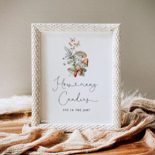 Poster Boho cai em cogumelo selvagem quantas canetas