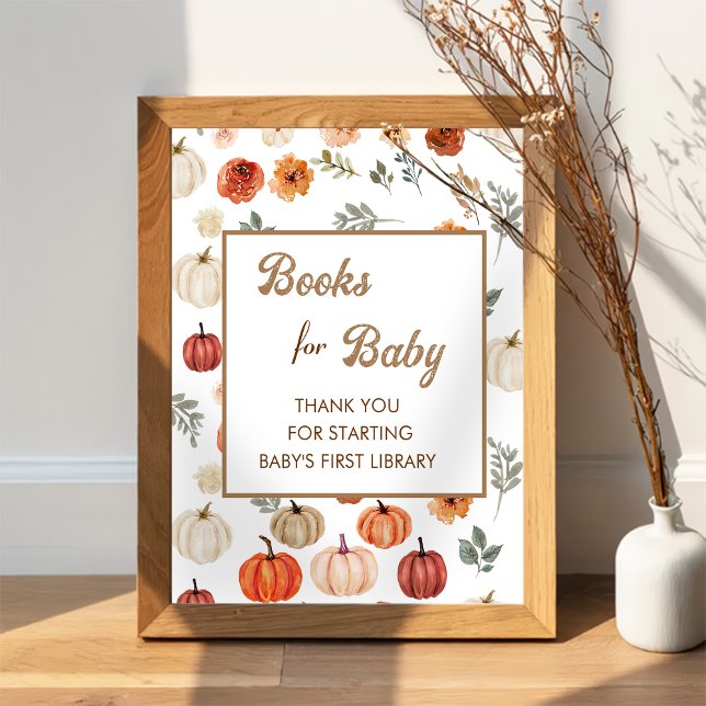 Poster Boho Caindo Pumpkin Livros Para Bebê (Criador carregado)