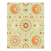 Boho Celestial Wall Art | Sun e Lua espiritual