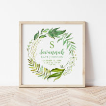 Boho Deixa Casas Personalizadas De Nascimento De B