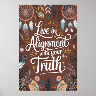 Poster Boho Dreamcatcher Design ao vivo em alinhamento co