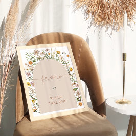 Poster Boho Floral Favors