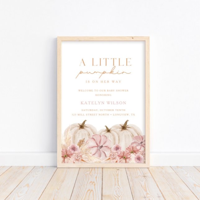 Poster Boho Girls Pampas Grass Pumpkin Sinal de Boho (Available for print & instant digital download!)