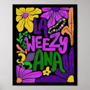 Poster Boho La Weezy Ana Mardi Gras Coquette Arco Louisia