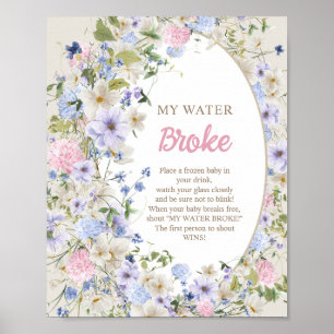 Poster Boho Luxuriante buquê Summer borrão minha água que