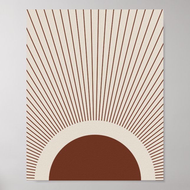 Poster Boho Minimalist Sun (Frente)