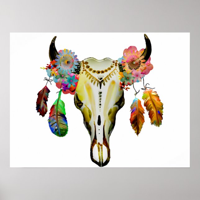 Poster Boho Natal Personalizado (Frente)