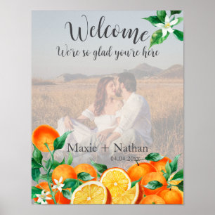 Poster Boho Orange Blossom - Foto de boas-vindas