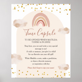 Poster Boho Rainbow não é uma maravilhosa cápsula do temp