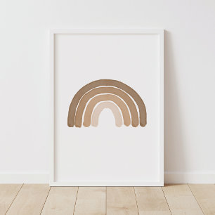 Poster Boho Rainbow Neutral Boy Decor